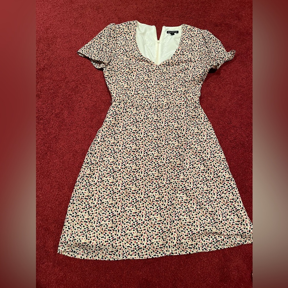 Jcrew small floral dress with lining
